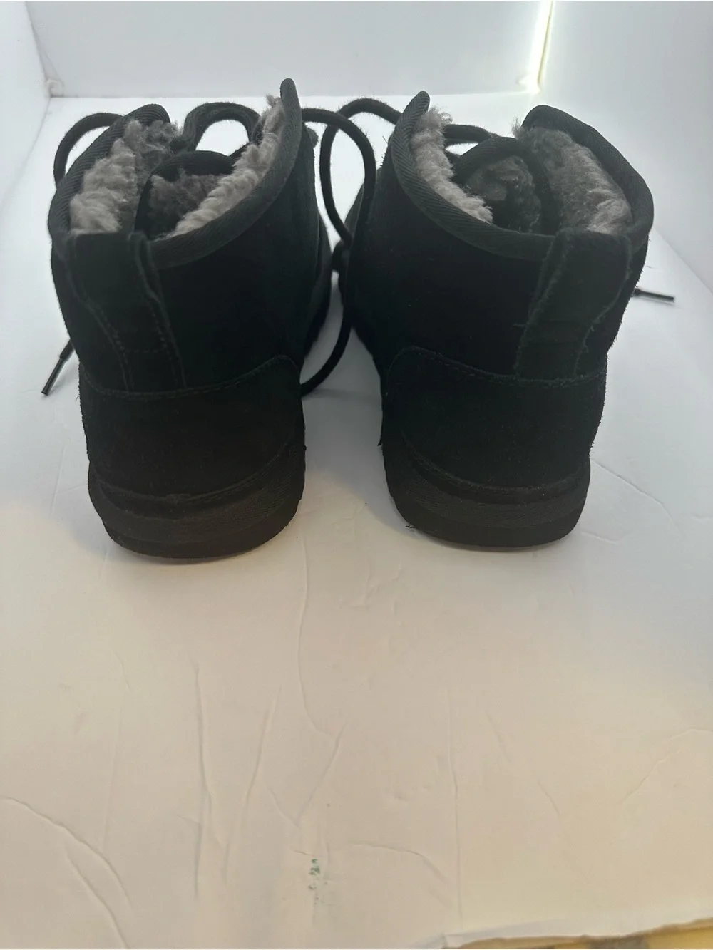 Black suede mini boots 🖤 cozy winter essential | worn - Size 8